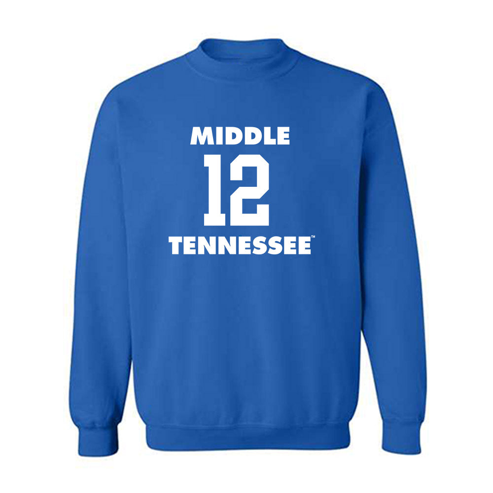 MTSU - NCAA Women's Basketball : Blair Baugus - Replica Shersey Crewneck Sweatshirt-0