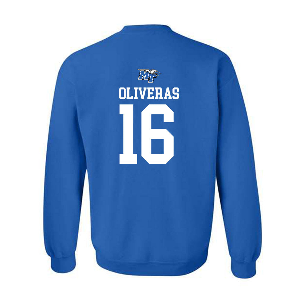 MTSU - NCAA Women's Soccer : Jessica Oliveras - Replica Shersey Crewneck Sweatshirt