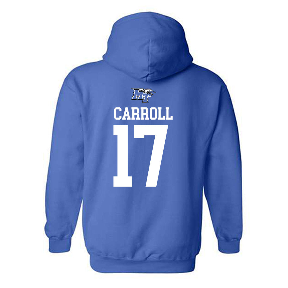 MTSU - NCAA Women's Soccer : Allison Carroll - Replica Shersey Hooded Sweatshirt