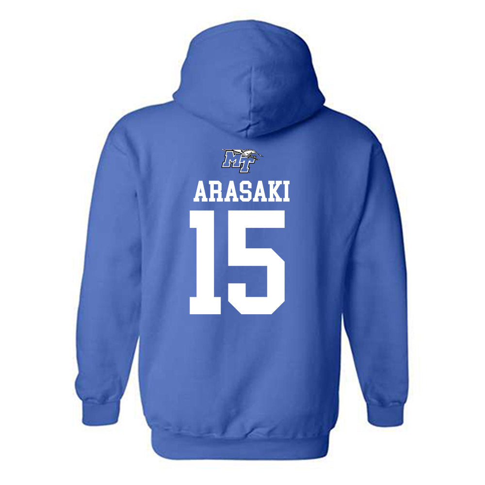 MTSU - NCAA Women's Soccer : Risui Arasaki - Replica Shersey Hooded Sweatshirt