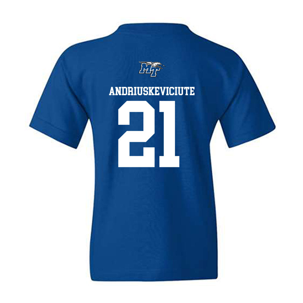 MTSU - NCAA Women's Soccer : Aive Andriuskeviciute - Replica Shersey Youth T-Shirt-1