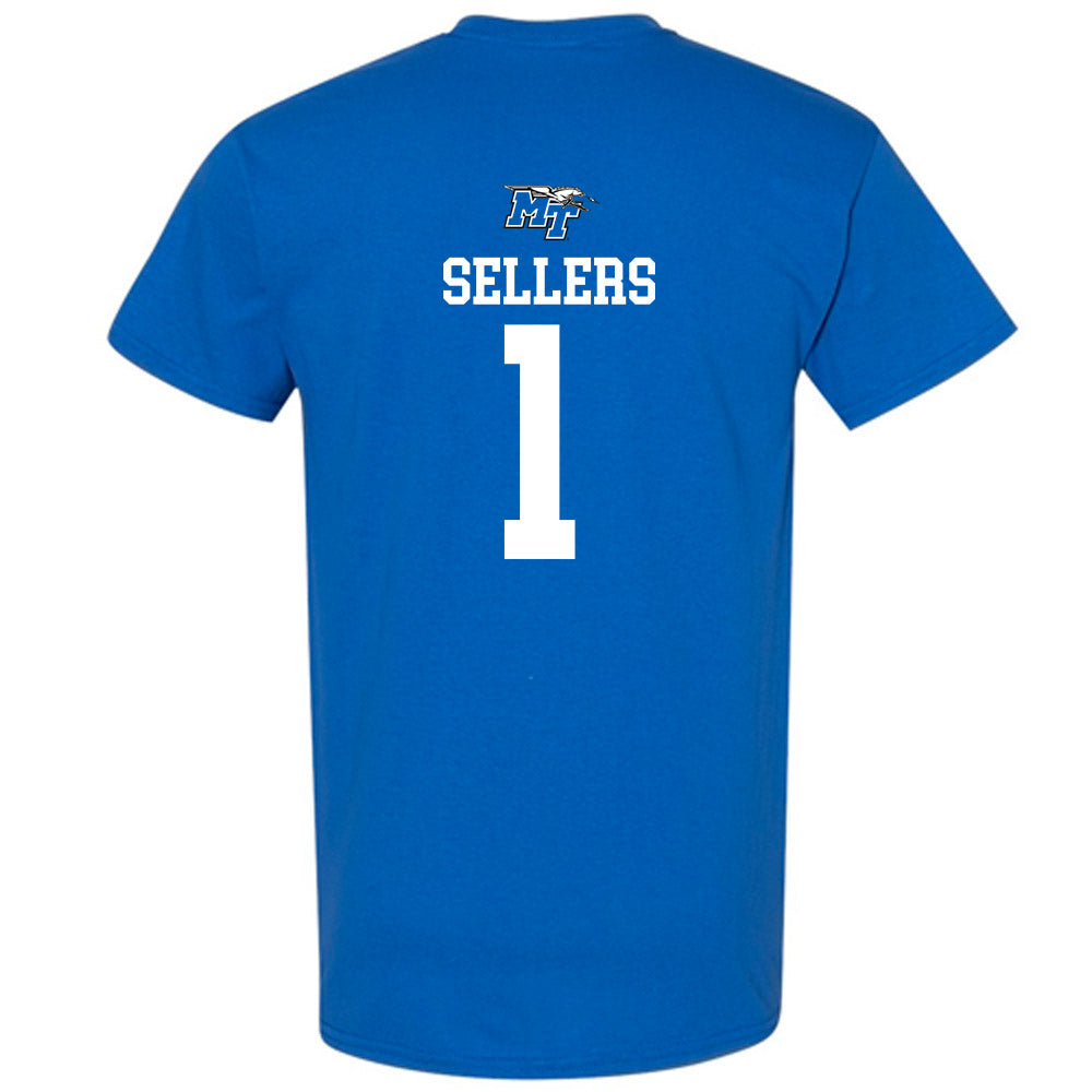 MTSU - NCAA Women's Soccer : Ella Sellers - Replica Shersey T-Shirt-1