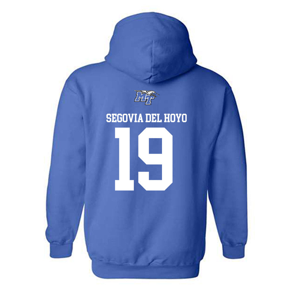 MTSU - NCAA Women's Soccer : Sandra Segovia del Hoyo - Replica Shersey Hooded Sweatshirt-1