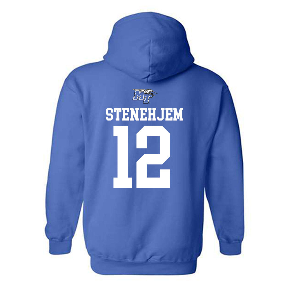 MTSU - NCAA Women's Soccer : Mya Stenehjem - Replica Shersey Hooded Sweatshirt-1
