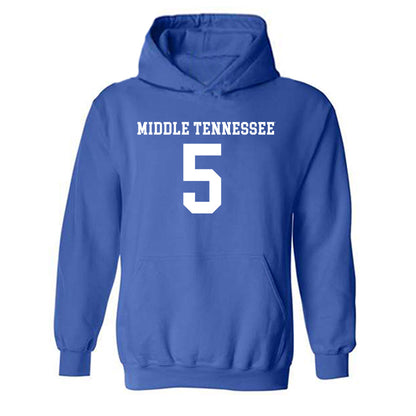 MTSU - NCAA Women's Soccer : Ryan Colton - Replica Shersey Hooded Sweatshirt