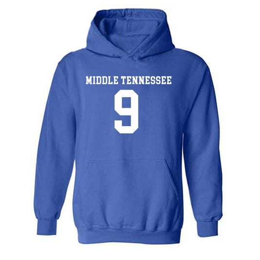 MTSU - NCAA Women's Soccer : Alexis Dendis - Replica Shersey Hooded Sweatshirt