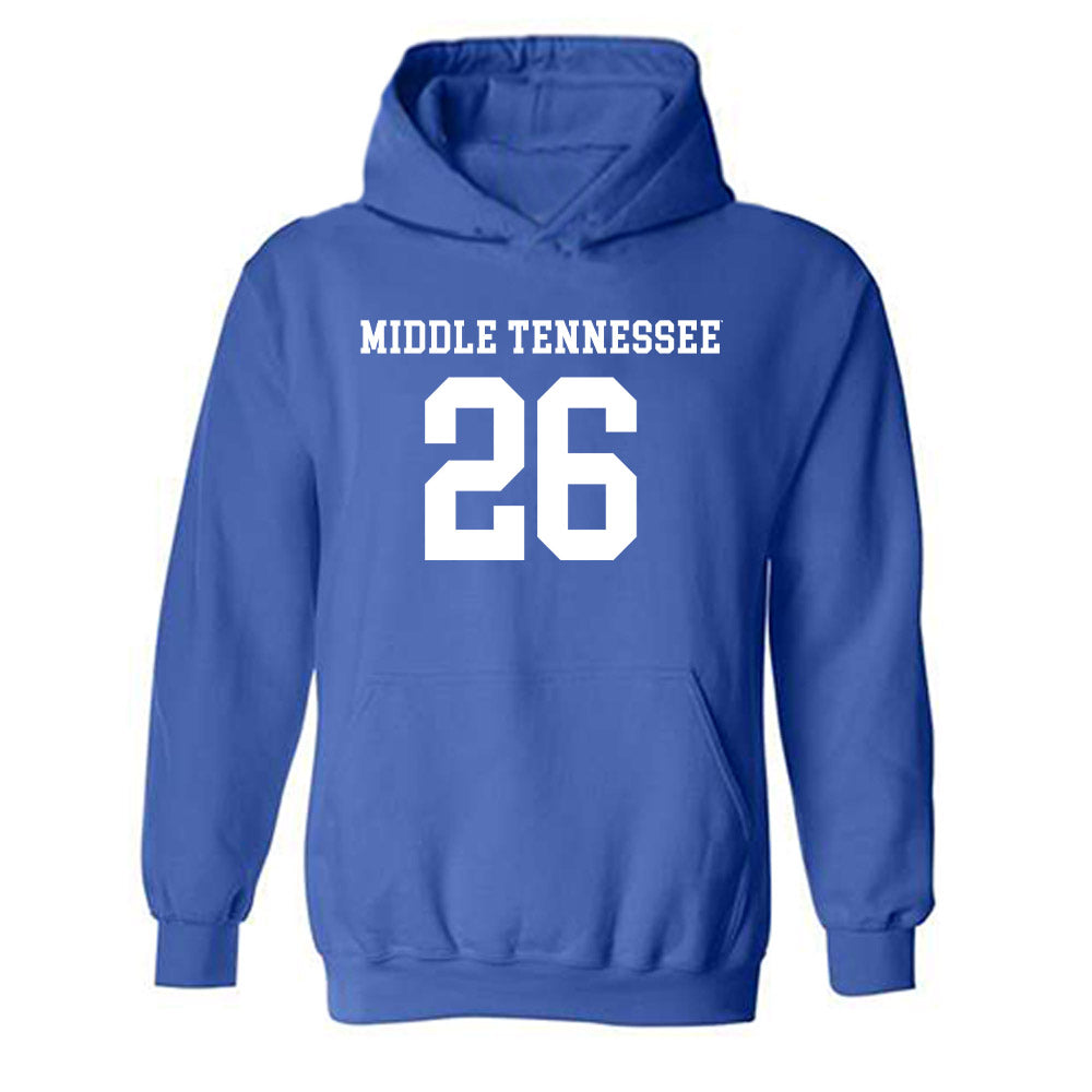 MTSU - NCAA Women's Soccer : Emma Brown - Replica Shersey Hooded Sweatshirt