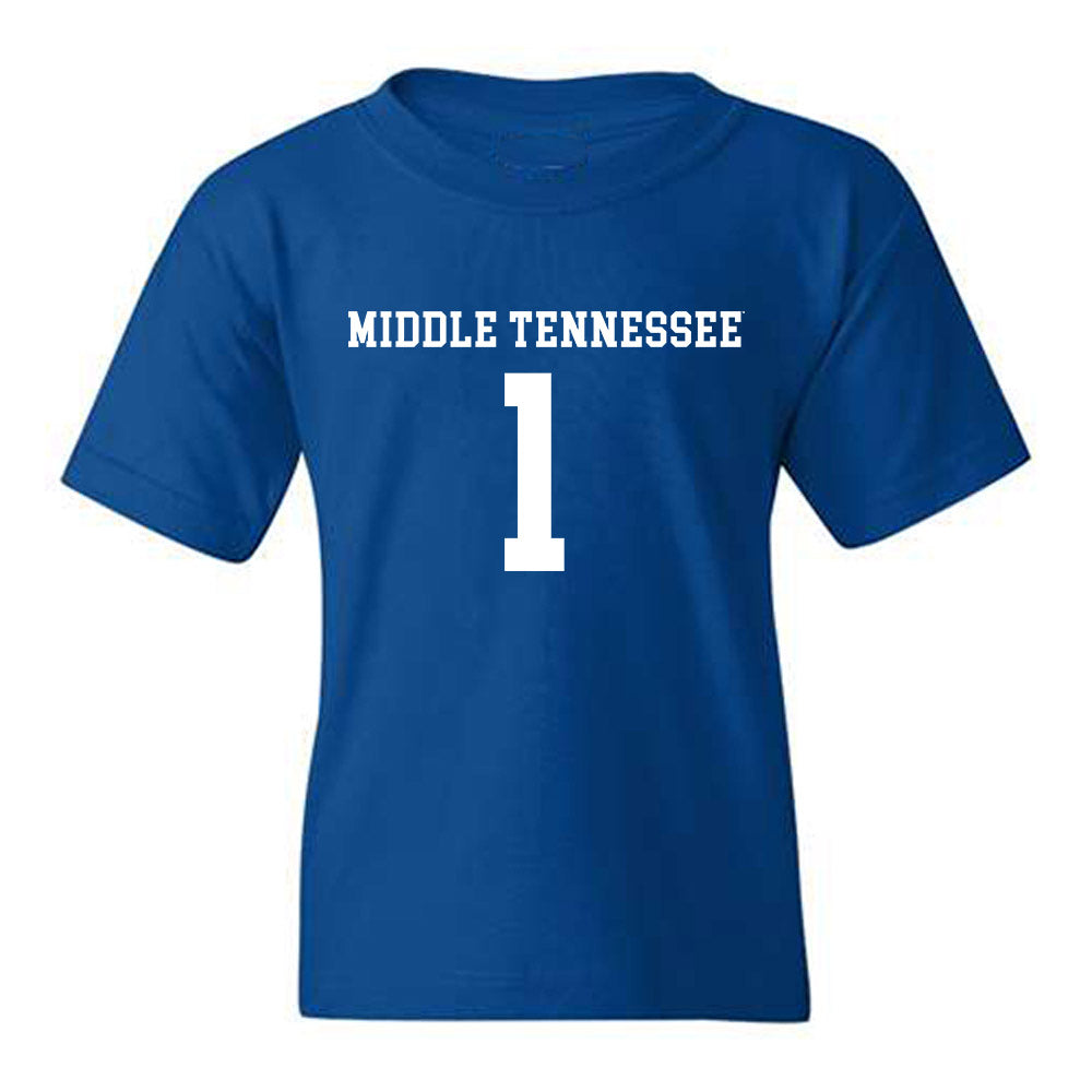 MTSU - NCAA Women's Soccer : Ella Sellers - Replica Shersey Youth T-Shirt-0