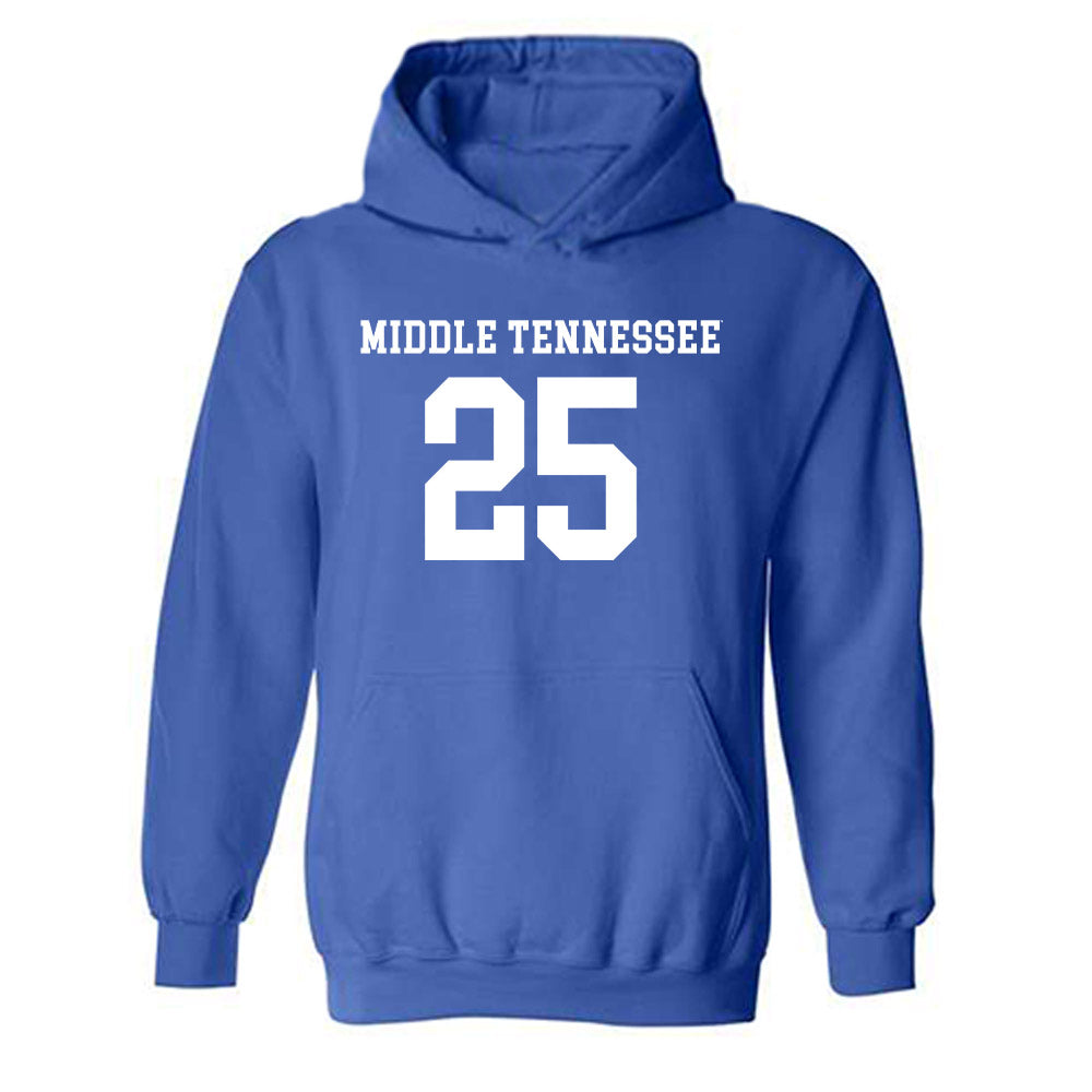 MTSU - NCAA Women's Soccer : Arianna Kinsley - Replica Shersey Hooded Sweatshirt