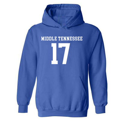 MTSU - NCAA Women's Soccer : Addie Martin - Replica Shersey Hooded Sweatshirt-0