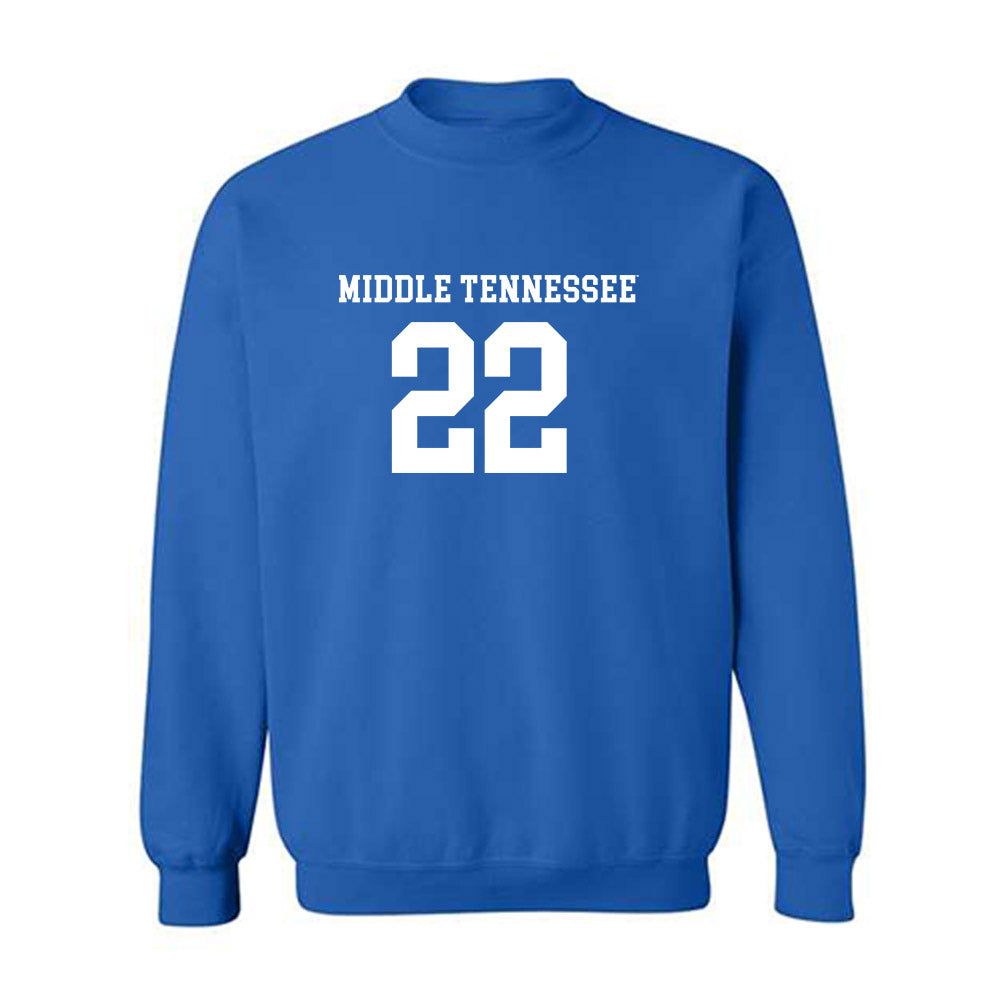 MTSU - NCAA Women's Soccer : Emma Pettersen - Replica Shersey Crewneck Sweatshirt