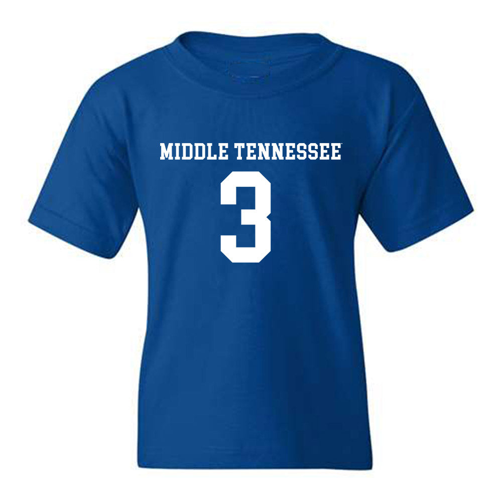 MTSU - NCAA Women's Soccer : Megan Carroll - Replica Shersey Youth T-Shirt