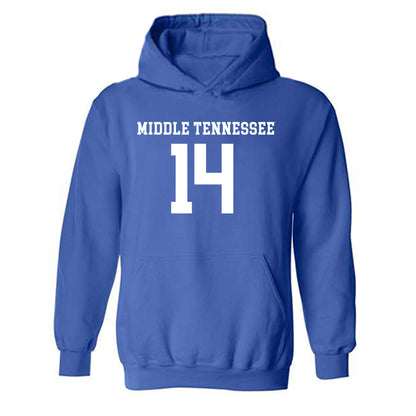 MTSU - NCAA Women's Soccer : Jess Gray - Replica Shersey Hooded Sweatshirt