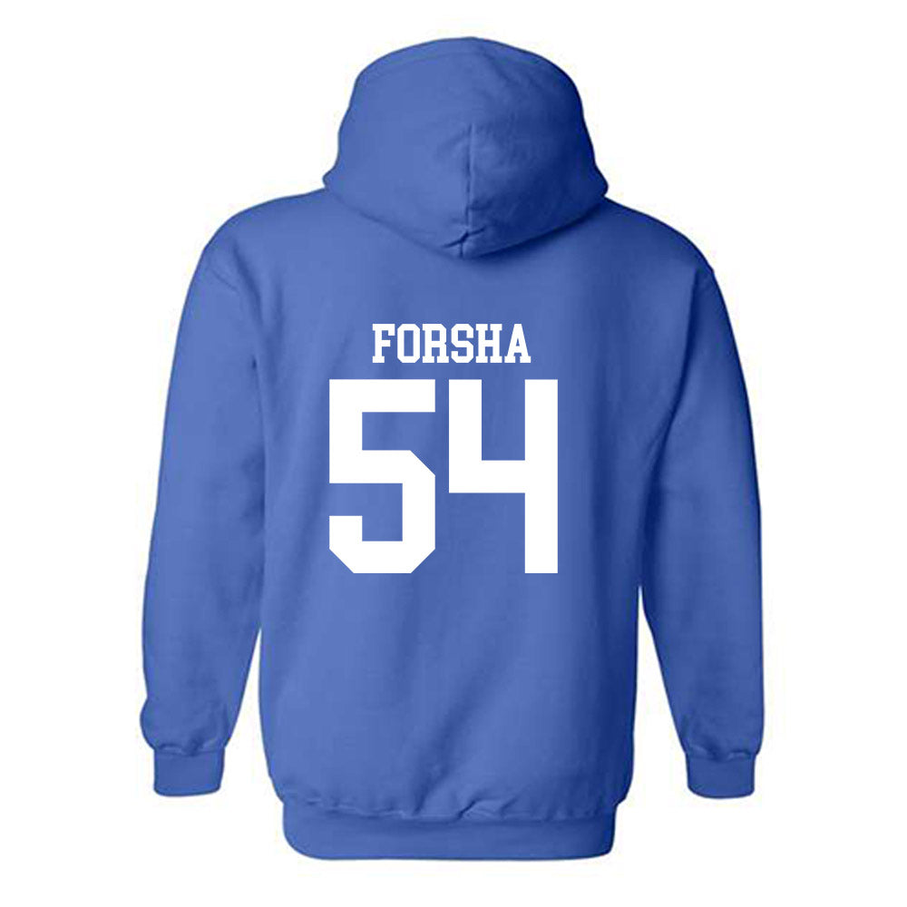 MTSU - NCAA Football : Nolan Forsha - Replica Shersey Hooded Sweatshirt