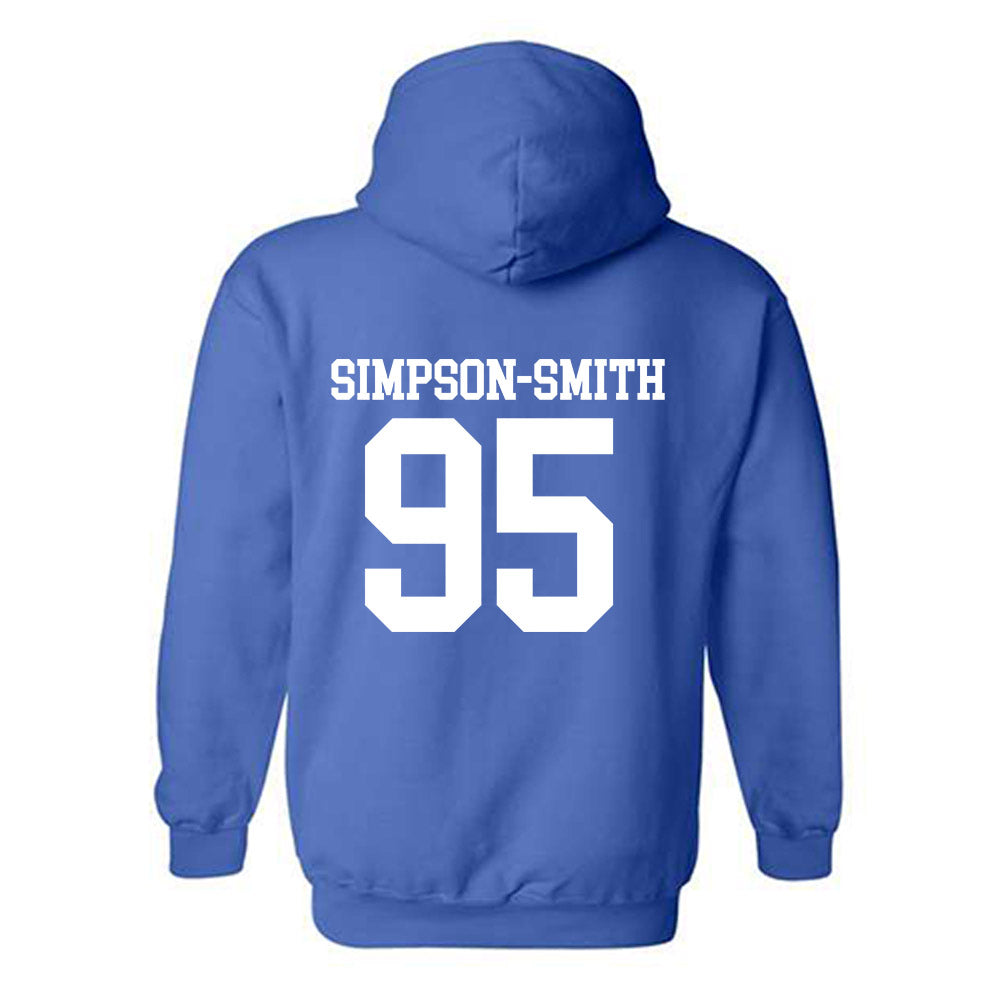 MTSU - NCAA Football : Zeion Simpson-smith - Replica Shersey Hooded Sweatshirt-1