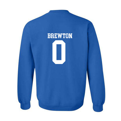 MTSU - NCAA Football : Brian Brewton - Replica Shersey Crewneck Sweatshirt