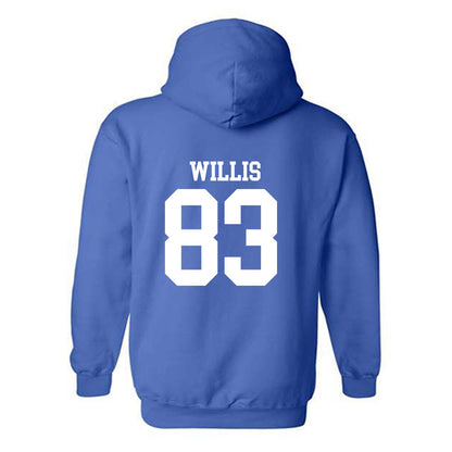 MTSU - NCAA Football : Holden Willis - Replica Shersey Hooded Sweatshirt