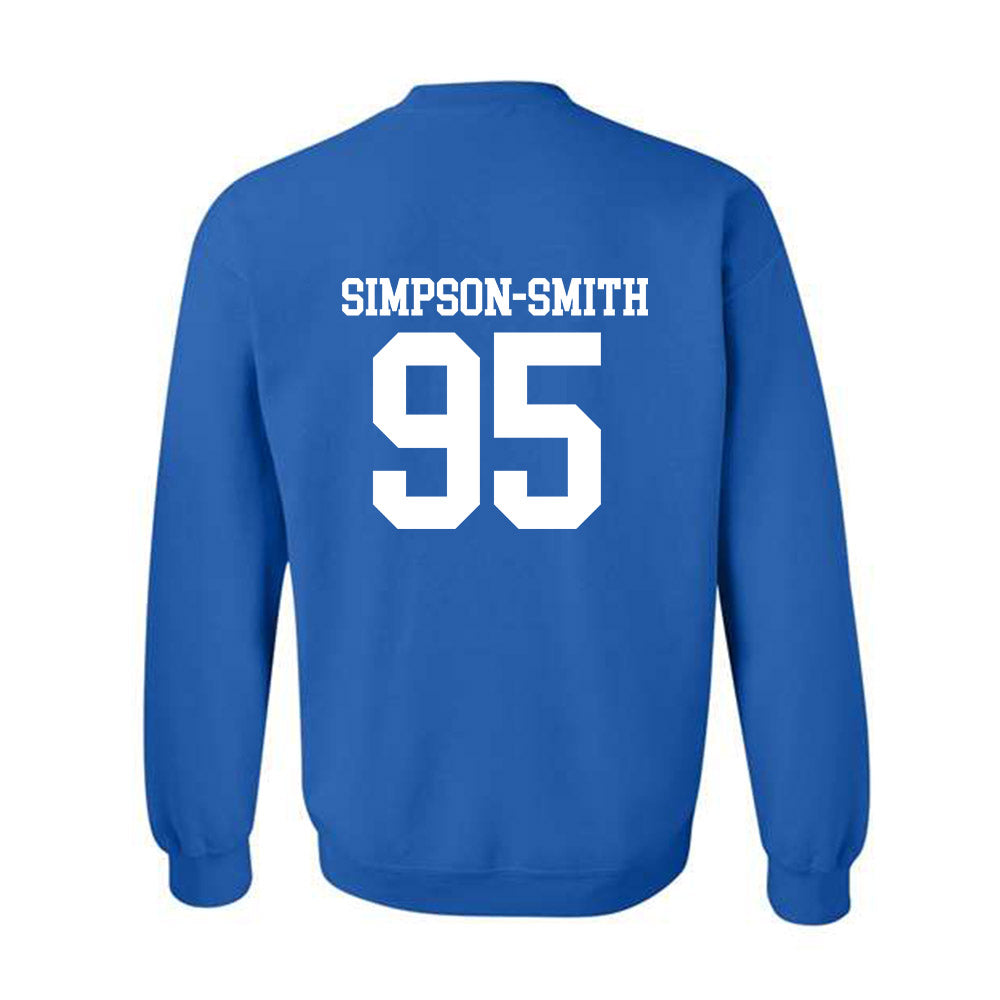 MTSU - NCAA Football : Zeion Simpson-smith - Replica Shersey Crewneck Sweatshirt-1