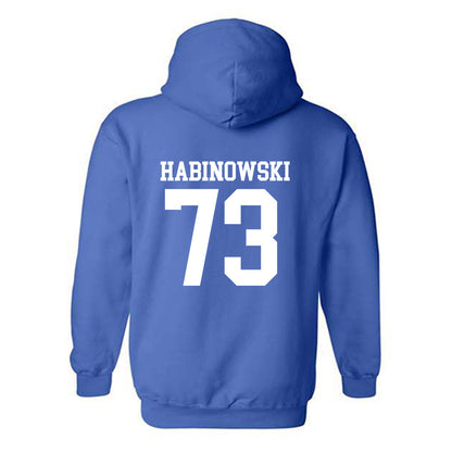 MTSU - NCAA Football : Joseph Habinowski - Replica Shersey Hooded Sweatshirt-1