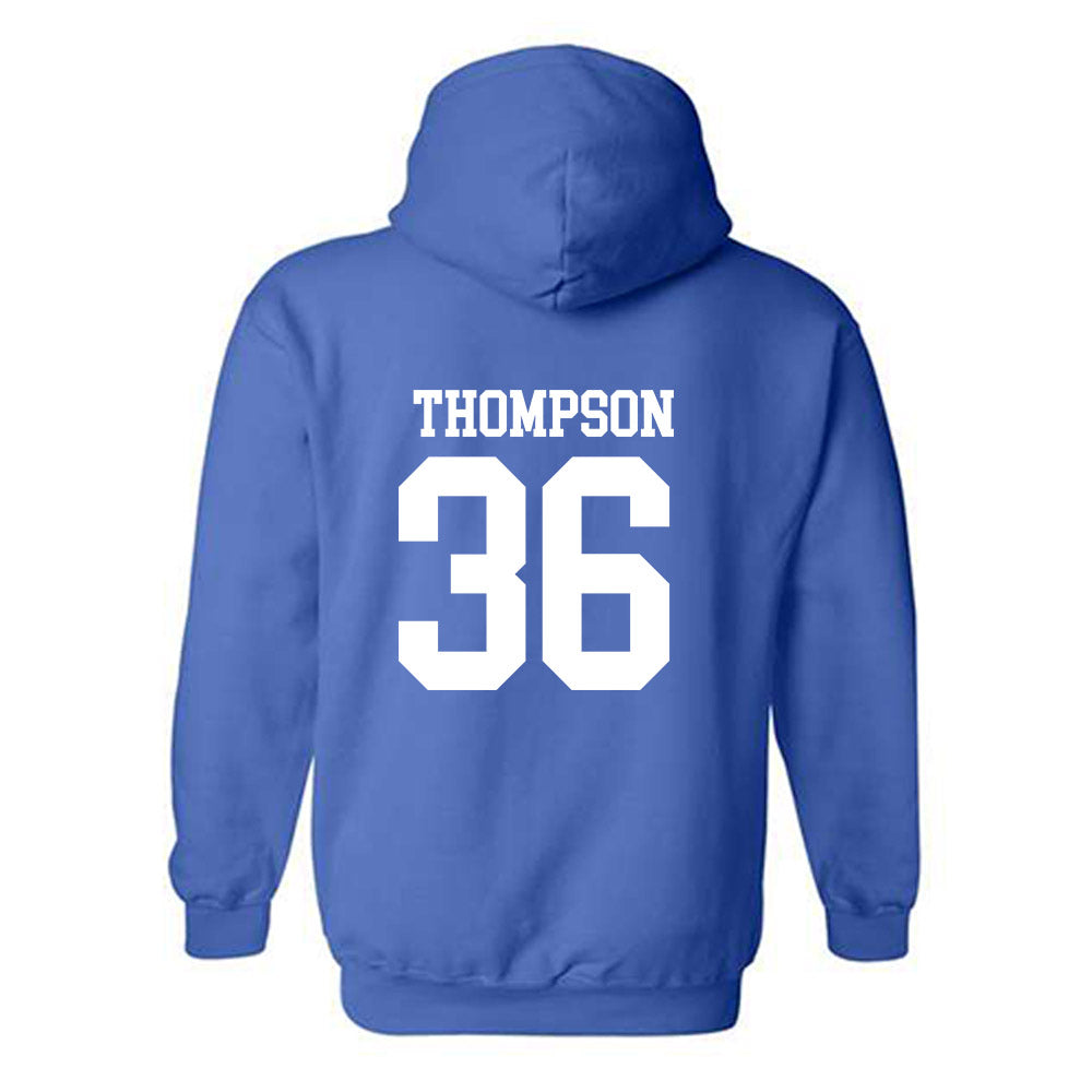 MTSU - NCAA Football : Jordan Thompson - Replica Shersey Hooded Sweatshirt