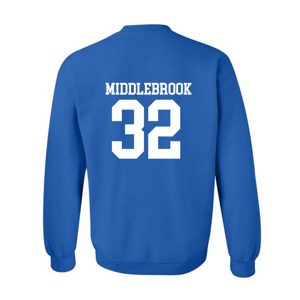 MTSU - NCAA Football : Jekail Middlebrook - Replica Shersey Crewneck Sweatshirt