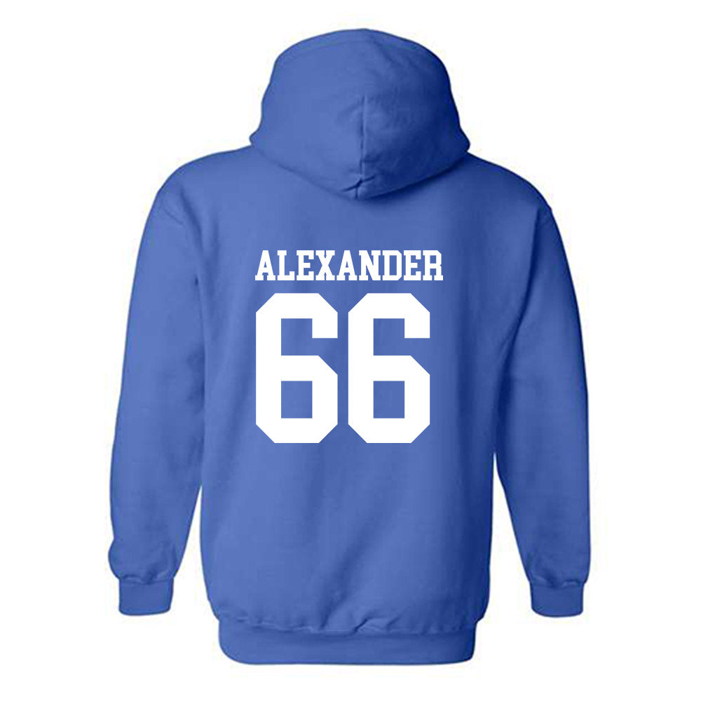 MTSU - NCAA Football : Aaren Alexander - Replica Shersey Hooded Sweatshirt-1
