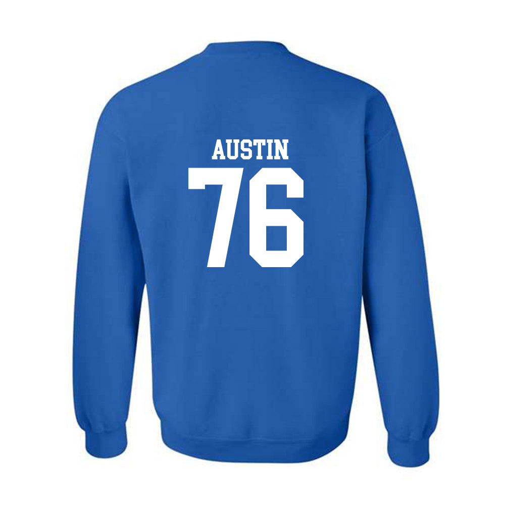 MTSU - NCAA Football : Garrett Austin - Replica Shersey Crewneck Sweatshirt-1