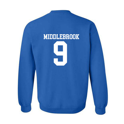 MTSU - NCAA Football : Jekail Middlebrook - Replica Shersey Crewneck Sweatshirt-1