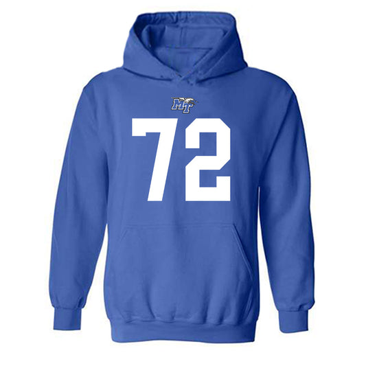 MTSU - NCAA Football : Jacob Otts - Replica Shersey Hooded Sweatshirt-0