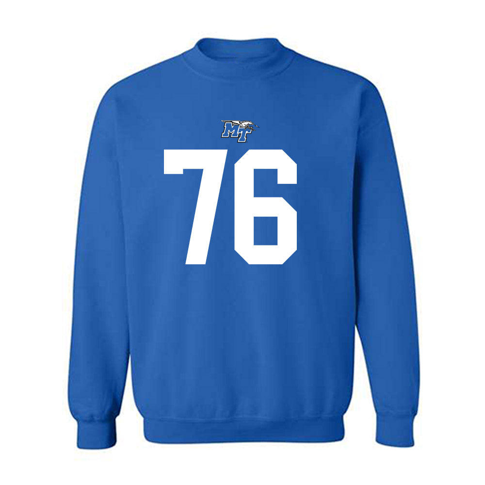 MTSU - NCAA Football : Shamar Crawford - Replica Shersey Crewneck Sweatshirt