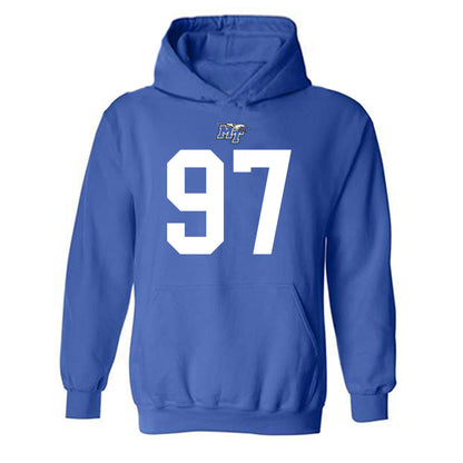 MTSU - NCAA Football : Grant Chadwick - Replica Shersey Hooded Sweatshirt