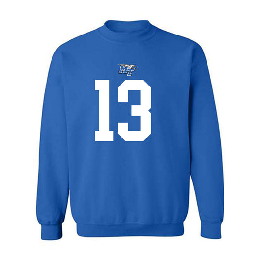 MTSU - NCAA Football : Cam Lacy - Replica Shersey Crewneck Sweatshirt-0