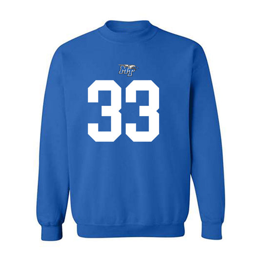 MTSU - NCAA Football : Malik Love - Replica Shersey Crewneck Sweatshirt