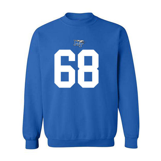 MTSU - NCAA Football : Jason Overton - Replica Shersey Crewneck Sweatshirt