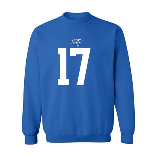 MTSU - NCAA Football : Gamarion Carter - Replica Shersey Crewneck Sweatshirt