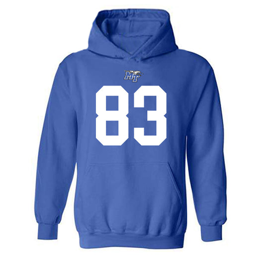 MTSU - NCAA Football : Holden Willis - Replica Shersey Hooded Sweatshirt