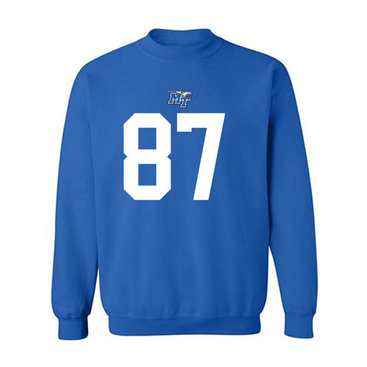 MTSU - NCAA Football : Chase Davis - Replica Shersey Crewneck Sweatshirt-0