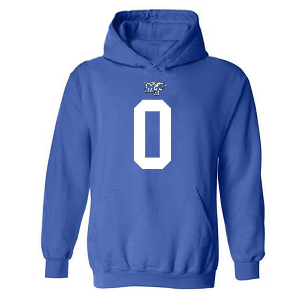 MTSU - NCAA Football : Anthony Bynum - Replica Shersey Hooded Sweatshirt-0