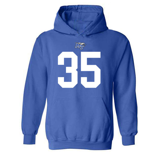 MTSU - NCAA Football : Muaaz Byard - Replica Shersey Hooded Sweatshirt-0