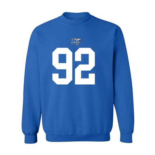 MTSU - NCAA Football : Damonte Smith - Replica Shersey Crewneck Sweatshirt