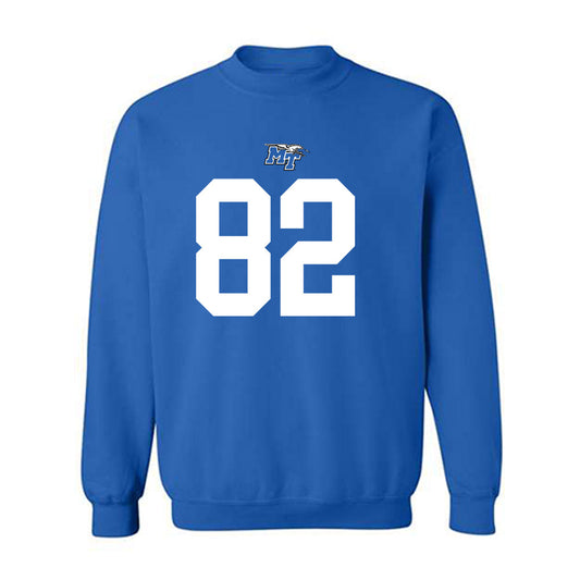 MTSU - NCAA Football : Hunter Tipton - Replica Shersey Crewneck Sweatshirt-0