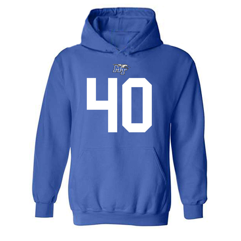 MTSU - NCAA Football : Henry Hamlin - Replica Shersey Hooded Sweatshirt-0