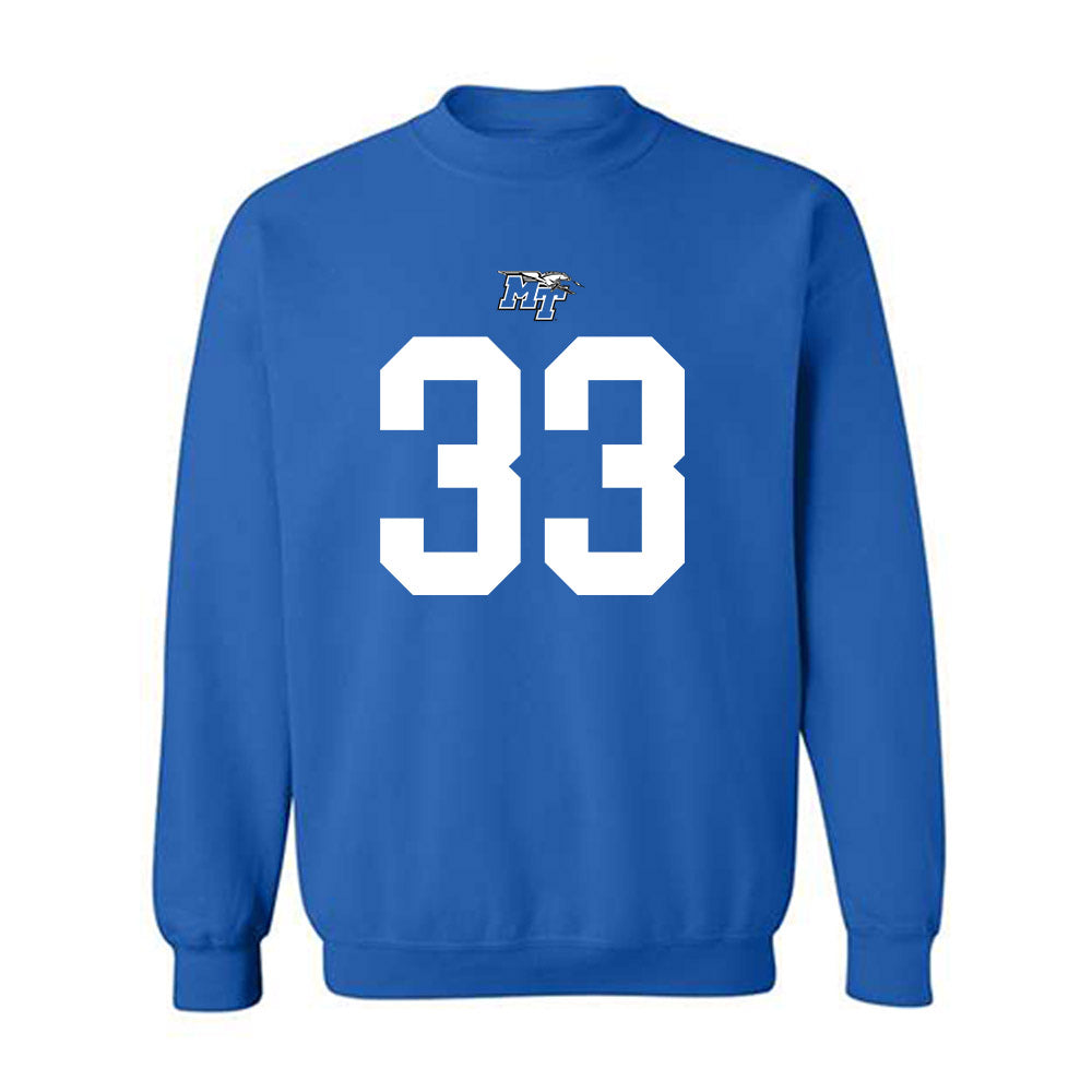 MTSU - NCAA Football : Taylor Ratinaud - Crewneck Sweatshirt