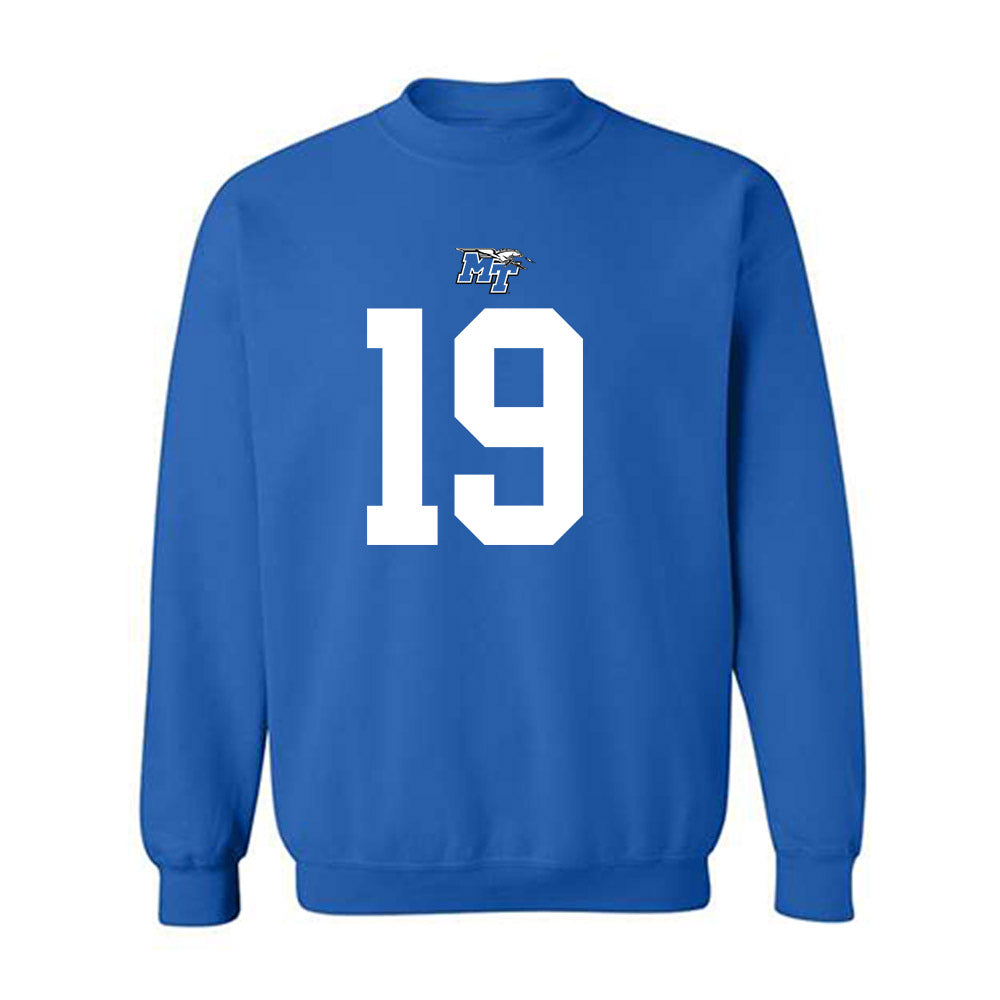 MTSU - NCAA Football : Locke Kennedy - Replica Shersey Crewneck Sweatshirt-0