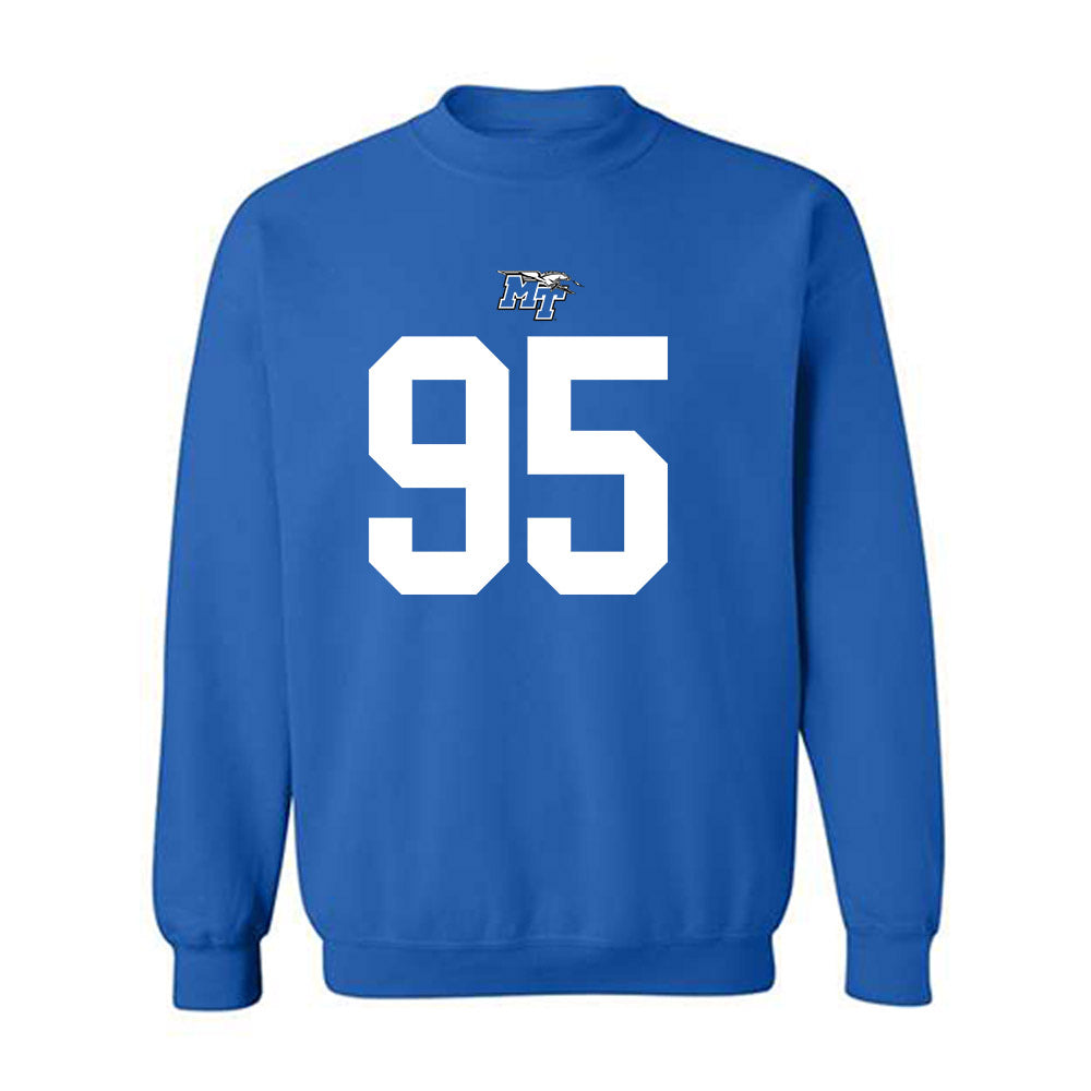 MTSU - NCAA Football : Zeion Simpson-smith - Replica Shersey Crewneck Sweatshirt-0
