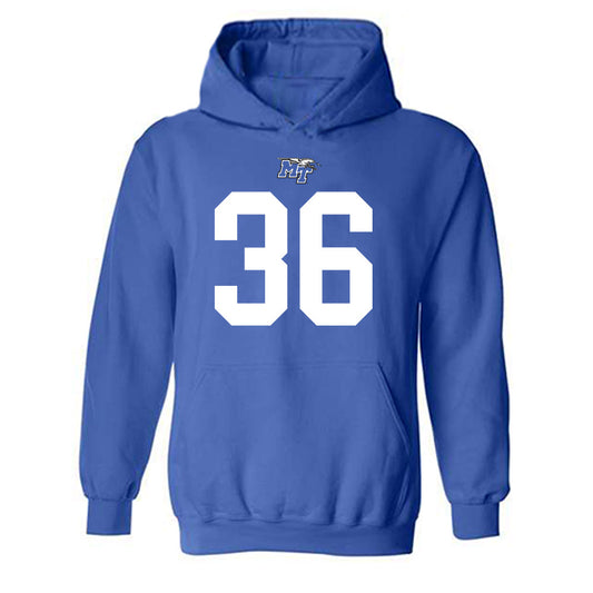 MTSU - NCAA Football : Wyatt Joyce - Replica Shersey Hooded Sweatshirt-0