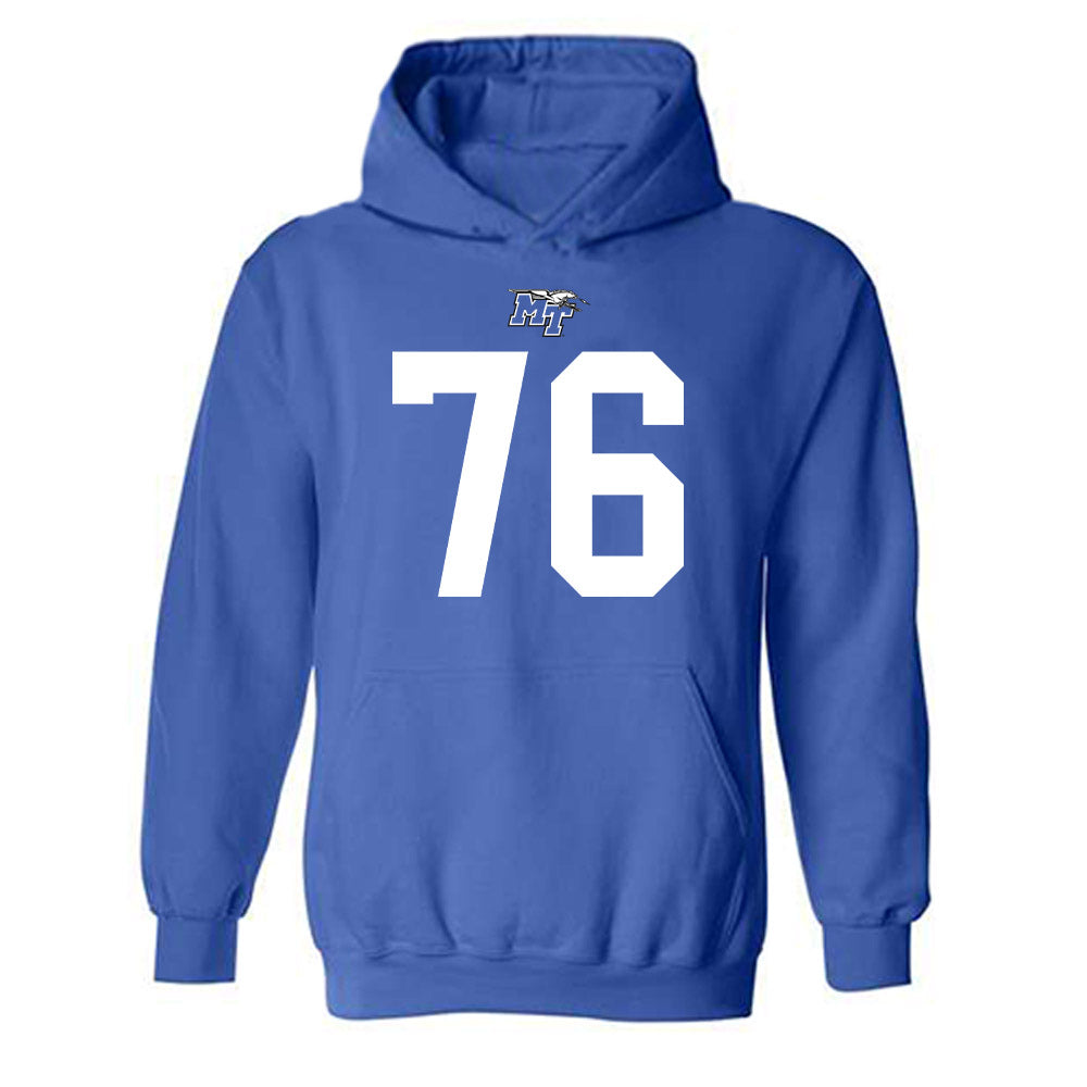 MTSU - NCAA Football : Shamar Crawford - Replica Shersey Hooded Sweatshirt