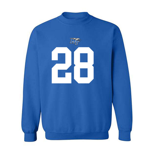 MTSU - NCAA Football : Alan Young - Replica Shersey Crewneck Sweatshirt-0