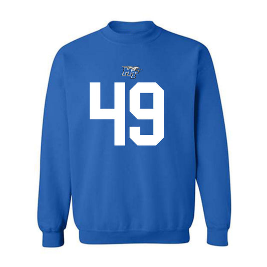 MTSU - NCAA Football : Christopher Ragans Jr - Replica Shersey Crewneck Sweatshirt-0