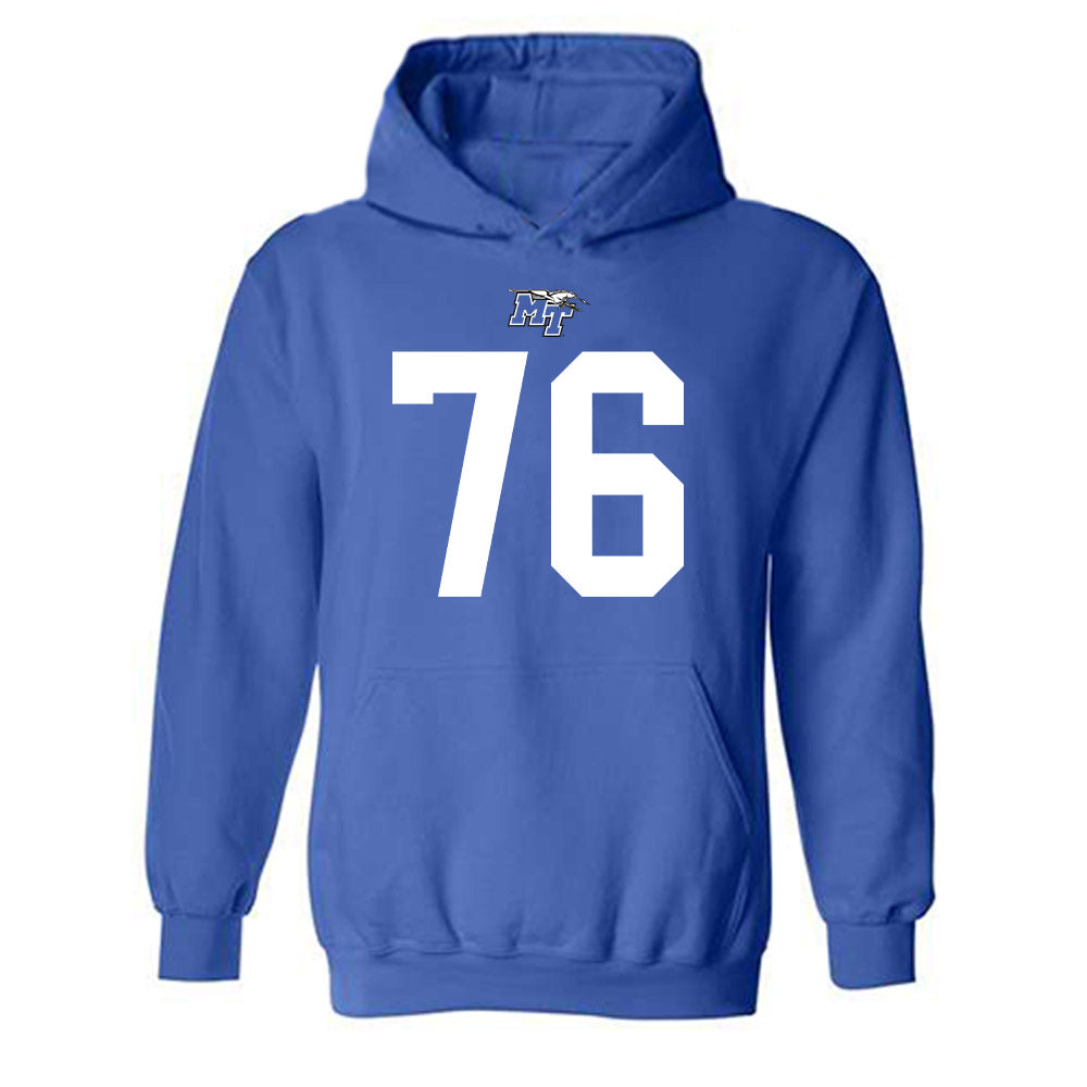 MTSU - NCAA Football : Garrett Austin - Replica Shersey Hooded Sweatshirt-0